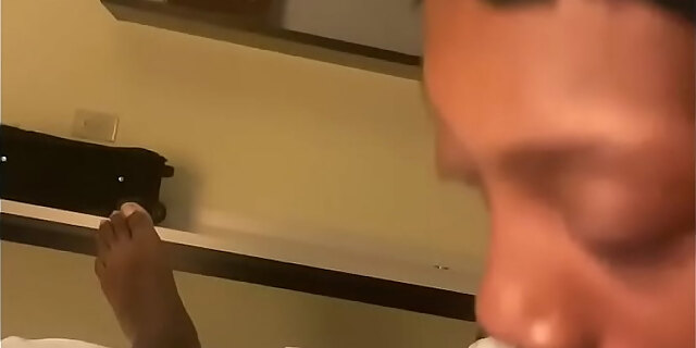 cumshot,ebony,facial,hotel