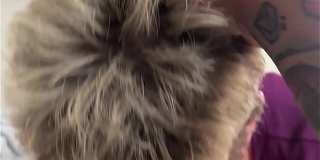 amateur,bbc,blowjob,chubby,cum,cumshot,deepthroat,gagging,interracial,old,short hair,swallow