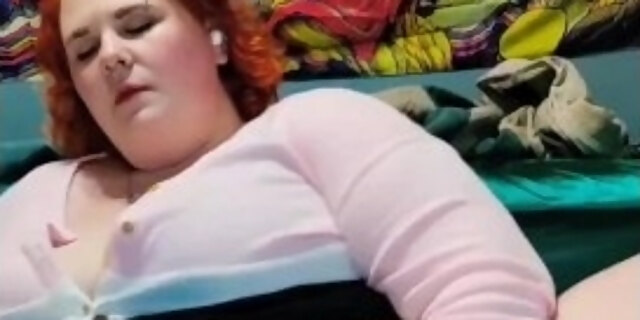 amateur,bbw,big tits,dildo,dirty,female orgasm,masturbation,pov,redhead,solo,tattooed,toys