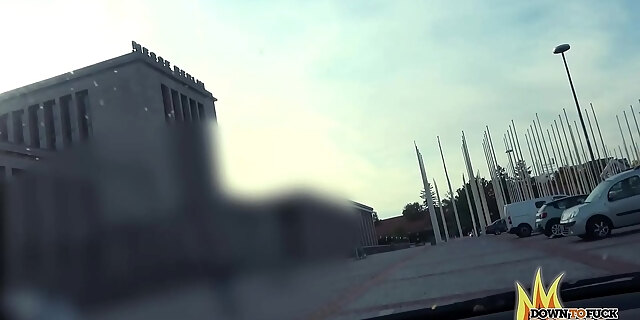 blowjob,brunette,car,cumshot,fetish,glasses,goth,natural tits,nerdy,outdoor,petite,public,sex,shaved pussy,small tits,tattooed,teen