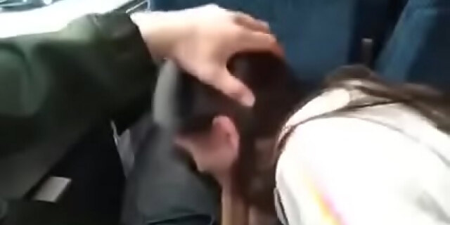 blowjob,public bus,teen