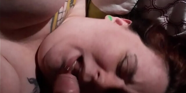 amateur,bbw,big tits,blowjob,chubby,redhead,wife